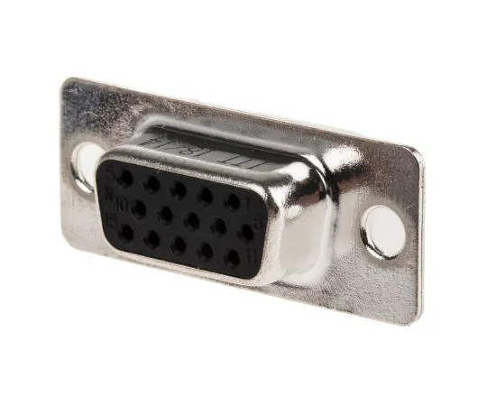 63-4893-17　ITT Cannon ZD*A Series Panel Mount, 15 Pin D-sub Connector Socket, Shell Size E High Density　ZDEA-15S