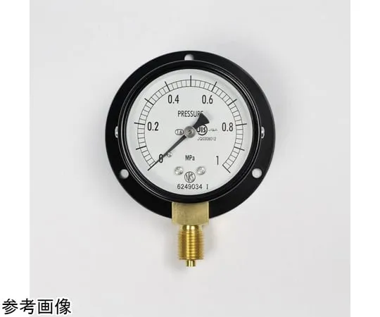 65-4270-16-20　Normal Pressure Gauge (Φ60) Vertical B Frame with 0.16 MPa with Inspection Certificate　AA10-221