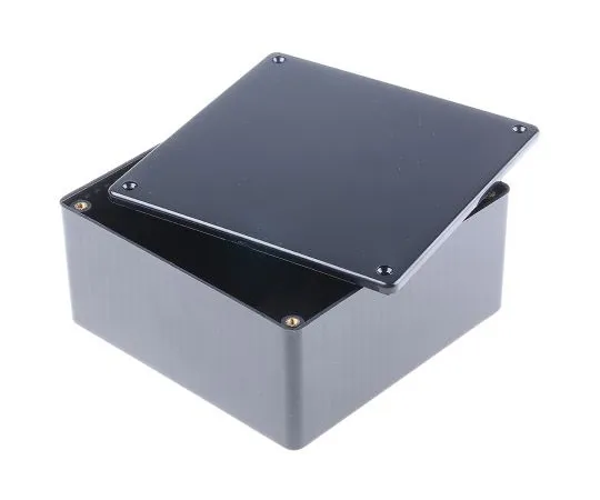 63-4831-47　Hammond 1591, ABS Enclosure, IP54, 120 x 120 x 59mm　1591UBK