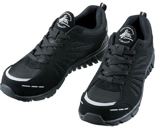 64-0987-57　Safety Shoes Lace-Up Type Black 25.0 cm　S4161