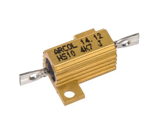 63-4746-34　Arcol HS10 Series Aluminium Ho***d Axial Wire Wound Panel Mount Resistor, 4.7kΩ ±5% 10W　HS10 4K7 J