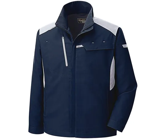 67-6635-60　Spring/Summer Work Wear Anti-static JIS Compliant Product Verdexelflex Unisex Jumper Navy SSS Size　VES2767-UE-SSS