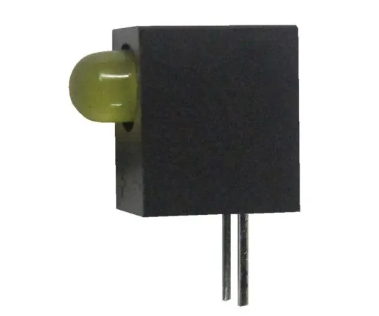 63-4804-17　Kingbright L-93A8CB/1YD, Yellow Right Angle PCB LED Indicator, Through Hole 2.5 V　L-93A8CB/1YD