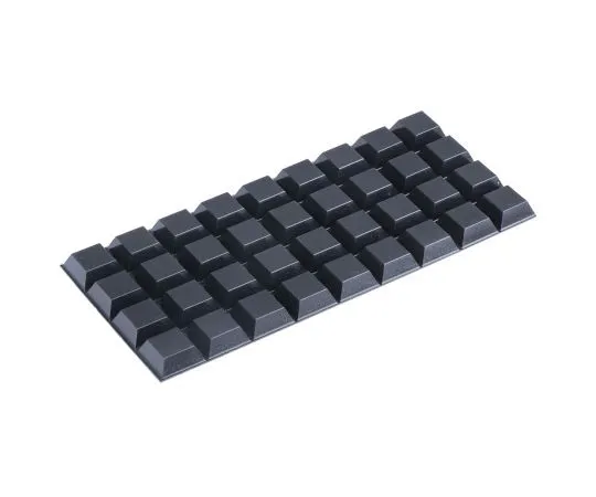 63-4748-86　3M Tapered Square Anti Vibration Feet SJ5023 BLACK ,20.5mm dia. Natural Rubber +66°C -34°C　SJ5023 BLACK