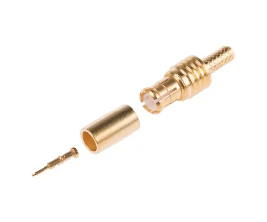 63-4743-39　Radiall Cable Mount MCX Connector Plug, 50Ω Impedance, Crimp Termination, 0 → 6GHz, RG174, RG188, RG316 cable　R113082000W