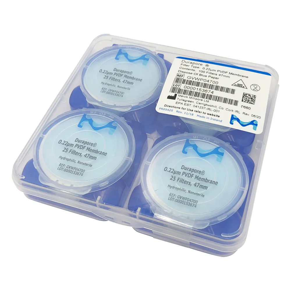 2-3040-15　Durapore(R) Membrane (Hydrophilic) 0.22μm x Φ47mm 100 Pieces　GVWP04700