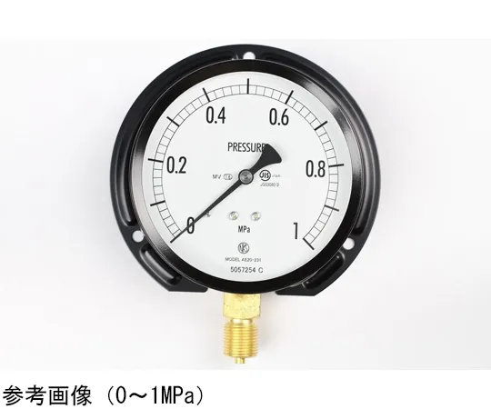 65-4287-59　Normal Pressure Gauge (Φ100) Vertical B Frame for Steam and Vibration Resistance 0.6 MPa　AE20-231