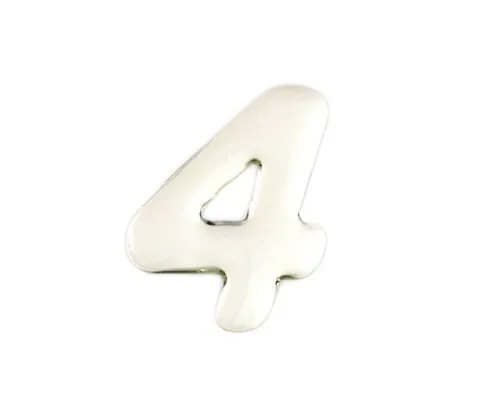 61-7427-68　Silver Metal Characters 4 35mm x 1mm　SM35-4