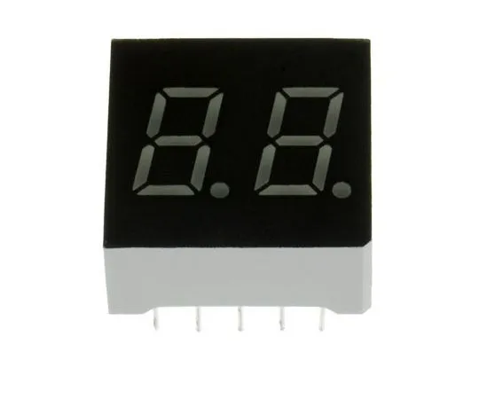63-4710-62　LB-302MF ROHM 2 Digit LED LED Display, CA Green 9 mcd RH DP 7.6mm　LB-302MF