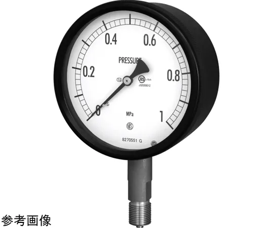 69-3915-76　φ60 Pressure Meter JIS Compatible Sealed Pressure Meter BA10 Corrosion-Resistant SUS Made G1/4B B Frame (Mounting Hole)　BA10-223-0.1-0.16MPA