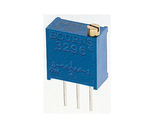 63-4850-39　100Ω Through Hole Trimmer Potentiometer 0.5W Top Adjust Bourns 3296 Series　3296W-1-101LF
