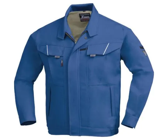 65-8485-38　Long Sleeve Blouson Blue 3L　7550-40-3L