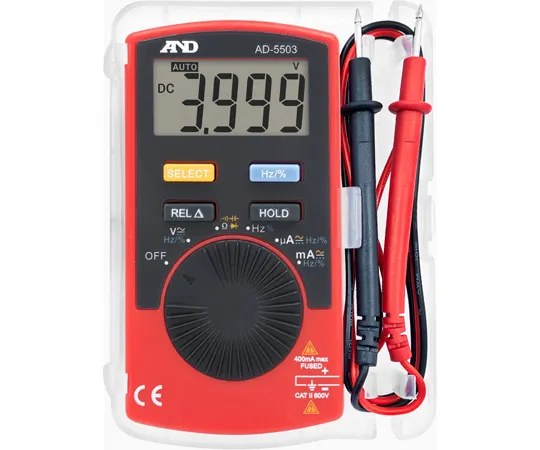 65-3904-47　Hard Case with Test Lead Storage Digital Multimeter General (ISO) with Calibration (Inspection Report + Tresability System Diagram)　AD5503-00A00
