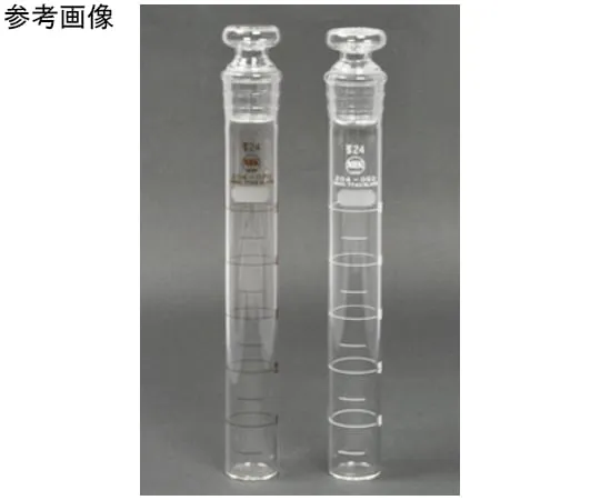65-8671-46　Colorimetric Tube (with Plug) TS Sliding Part 24 50 mL Silver Stainless Steel Scale　204-050B