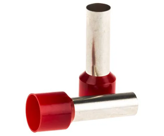 63-4759-69　RS PRO Insulated Crimp Bootlace Ferrule, 25mm Pin Length, 8.7mm Pin Diameter, 35mm² Wire Size, Red　311-7870