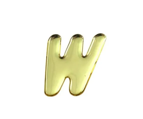 61-7427-15　Gold Metal Characters W 35mm x 1mm　GM35-W