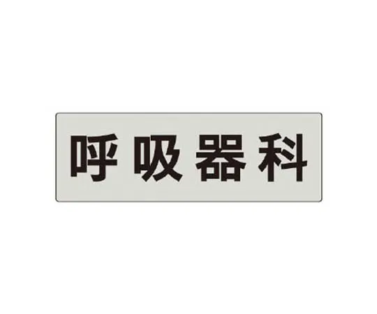 62-0343-89　［Discontinued］Room Name Display Plate Radiological Department Aluminum (Hair Line) 80 x 240　RS5101