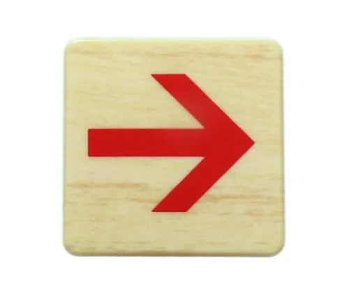 61-7419-58　40 x 40mm Grain Red Arrow　MAB446-3