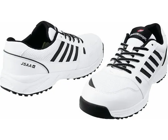 64-0986-04　Safety Shoes Lace-Up Type White 22.0 cm　S2181