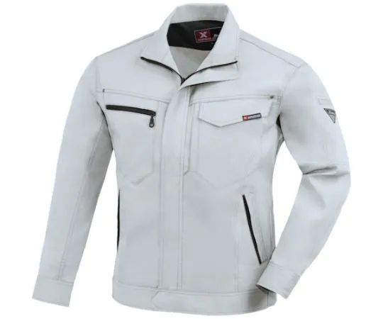 65-8372-90　Long Sleeve Blouson Silver Gray 3L　1634-22-3L