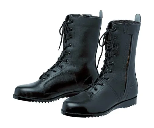 67-3121-87　JIS Certified Safety Shoes for Work at Height Long Top All Eyelet Black 23.5 cm　VS5311NF-23.5