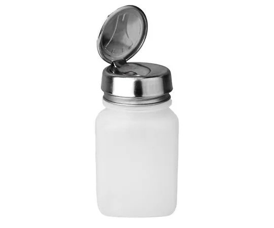 64-2943-98　Natural Square HDPE Bottle with One-Touch Pump 60cc　35304