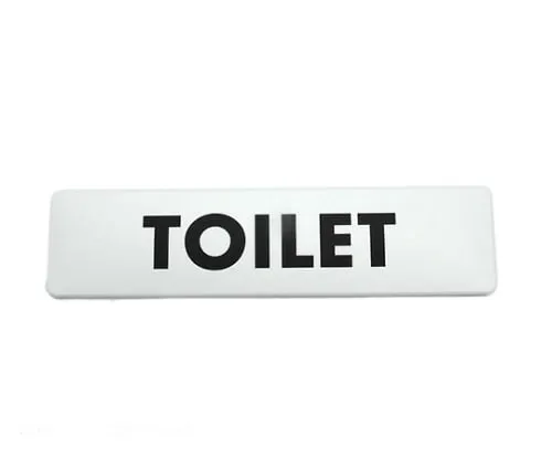 61-7419-54　180 x 45mm White TOILET　SAB1841-4