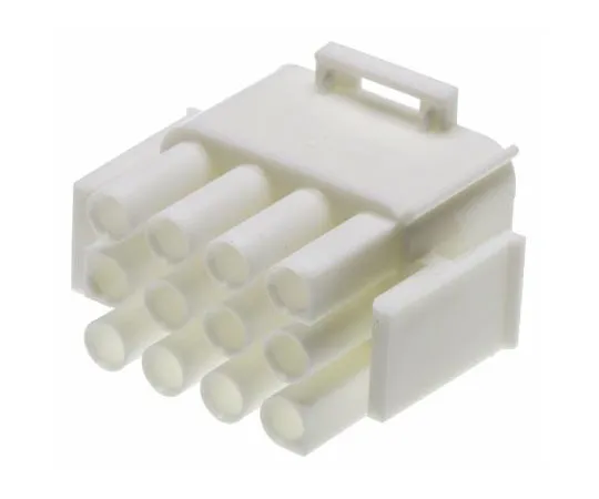 63-4684-72　TE Connectivity Universal MATE-N-LOK Male Connector Housing, 6.35mm Pitch, 12 Way, 3 Row　350735-1