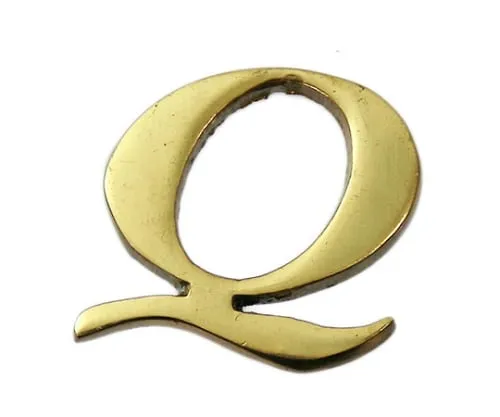 61-7430-67　Brass Gold Characters Large Characters Q　QL20-Q