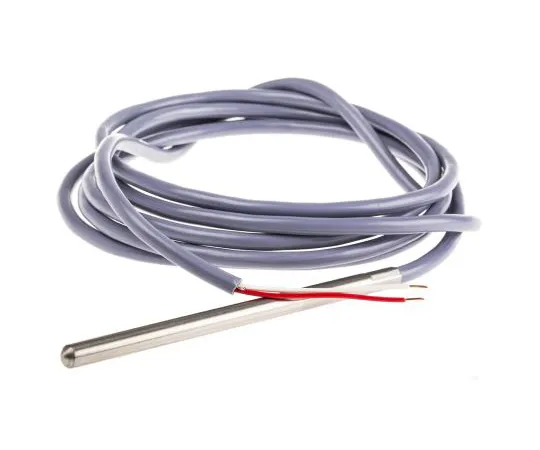 63-4766-10　RS PRO 2 wire PT1000 Sensor, -20°C min +100°C max, 100mm Probe Length x 6mm Probe Diameter　334-2616