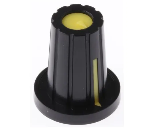 63-4805-74　RS Potentiometer Knob, Push-On Type, 17mm Knob Diameter, Black, D Shaped Shaft Type, 6.4mm Shaft　467-6746