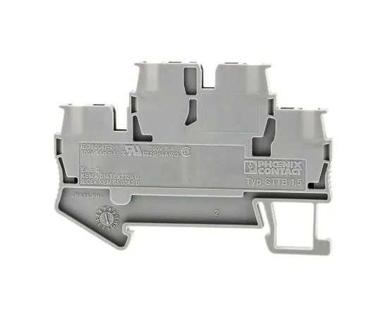 63-4915-91　Phoenix Contact, Clipline Series , 500 V Double Level Terminal Block　3031157