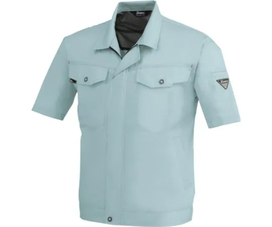 65-8344-14　Short Sleeve Blouson Blue Gray 3L　1491-43-3L