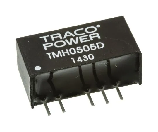63-4759-36　TRACOPOWER TMH 2W Isolated DC-DC Converter Through Hole, Voltage in 4.5 → 5.5 V dc, Voltage out ±5V dc　TMH 0505D
