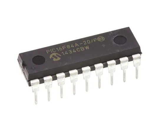 63-4777-50　Microchip PIC16F84A-20/P, 8bit PIC Microcontroller, 20MHz, 1024 x 14 words, 64 x 14 words Flash, 18-Pin PDIP　PIC16F84A-20/P