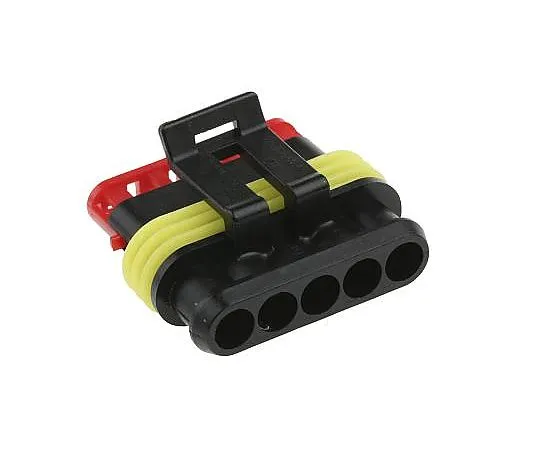 63-4760-49　TE Connectivity AMP Superseal 1.5 Female Connector Housing, 6mm Pitch, 5 Way, 1 Row　282089-1