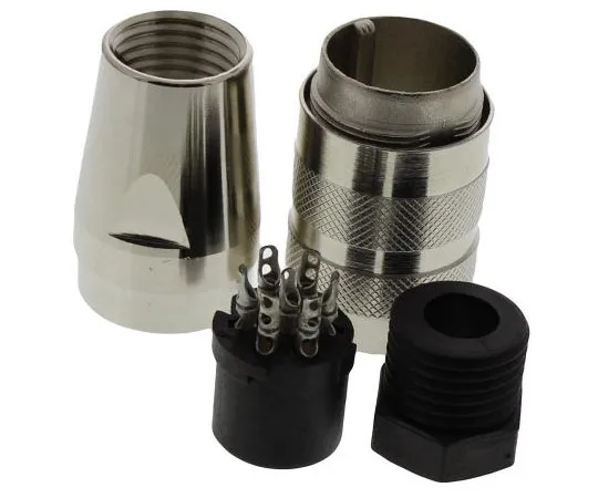 63-4698-67　Amphenol C 091 D Series, 7 Pole Din Socket Socket, 5A, 300 V ac/dc IP67, Screw On　C091-31D007-1002