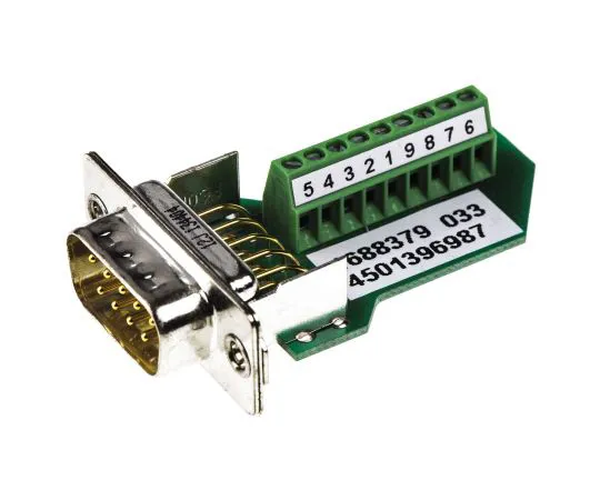 63-4831-22　Phoenix Contact VS-09 Series 9 Way Straight Male Screw Terminal D-sub Connector　1688379