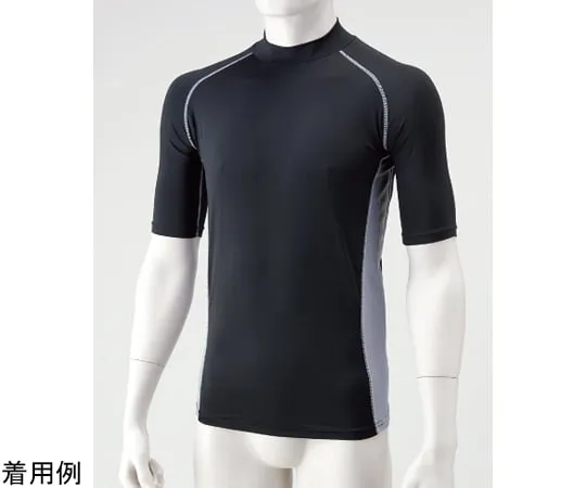 65-3359-61　Cool Power Stretch Shirt Short Sleeve Black M　HO-97BK-1