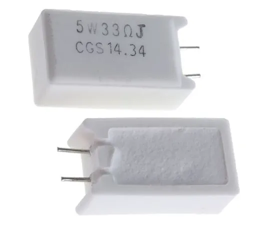 63-4724-02　TE Connectivity 33Ω 5W Wirewound Resistor ±5% ±300ppm/°C　SQMW533RJ