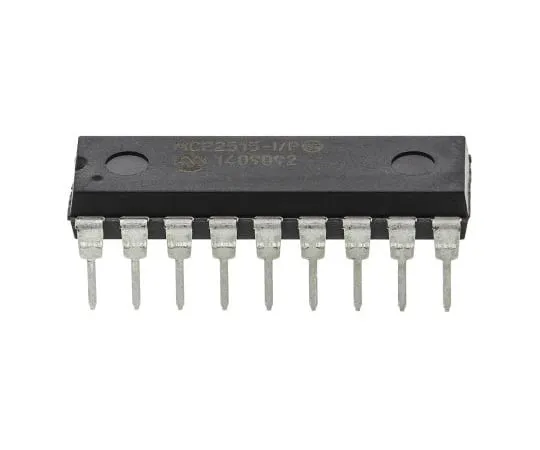 63-4897-90　Microchip MCP2515-I/P, CAN Controller 1Mbps CAN 2.0B, 18-Pin PDIP　MCP2515-I/P