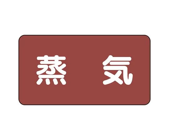 62-6158-40　JIS Piping Identification Sticker AS Type Steam (Medium) 1 Set (10 Pieces)　AS-2L