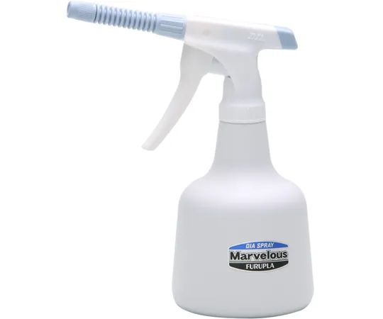 67-2986-52　Diamond Sprayer Marvelous 8 cm Straight Nozzle Type 500 mL Light Blue 12 Pieces　No.4530-22