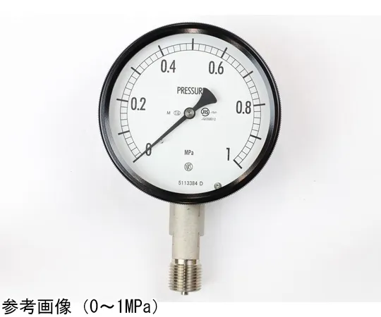 65-4300-23-20　Sealed Pressure Gauge (100Φ) Vertical A Frame for Steam with 0.6 MPa with Inspection Certificate　BE10-143
