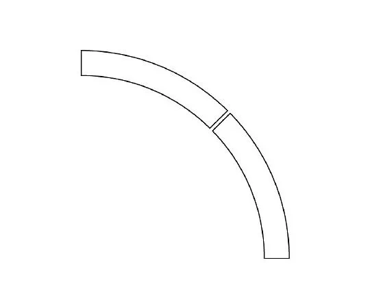 62-6137-82　Door Opening/Closing Indicator Sticker R Type Yellow 1 Set (2 Sheets)　819-60