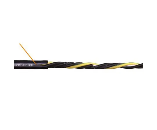 63-4857-85　Igus 4 Core Unscreened Industrial Cable, 1.5 mm² Black 10m Reel, Chainflex CF30 Series　CF30.15.04