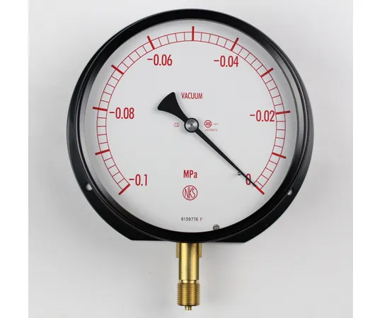 65-4305-78-20　Sealed Pressure Gauge (150Φ) Vacuum Gauge (Negative Pressure Gauge) Vertical B Frame - With 0.1~0 MPa with Inspection Certificate　BG10-231