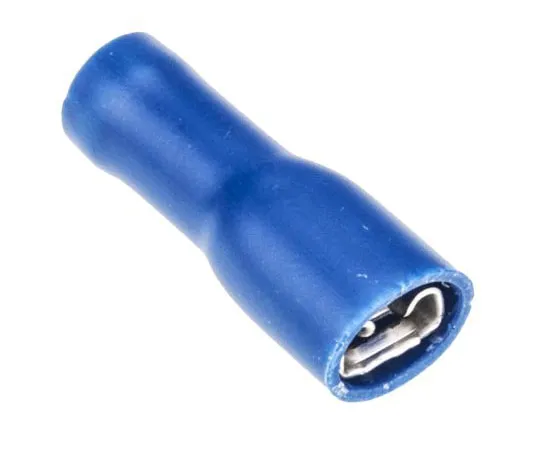 63-4727-22　RS PRO Blue Insulated Crimp Receptacle, 4.8 x 0.8mm, 1.5mm² to 2.5mm², 16AWG to 14AWG, Tin Plated　208-2470