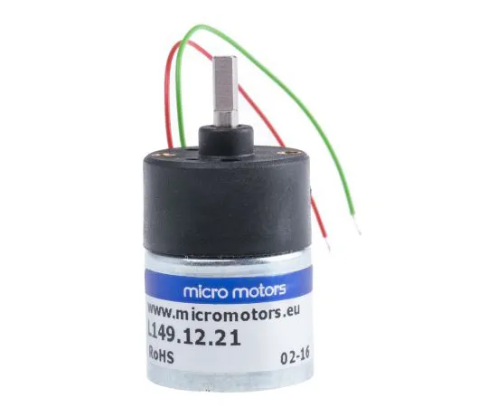 63-4756-76　Micromotors, 12 V dc, 2.5 Ncm, Brushed DC Geared Motor, Output Speed 80 rpm　L149-12-21