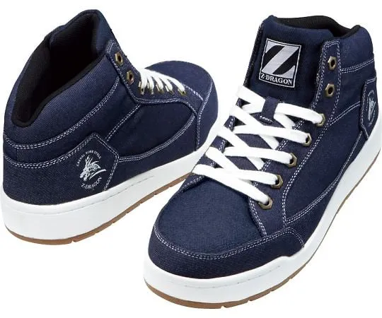 64-0993-43　Safety Shoes Middle Cut Indigo 25.0 cm　S5163-1